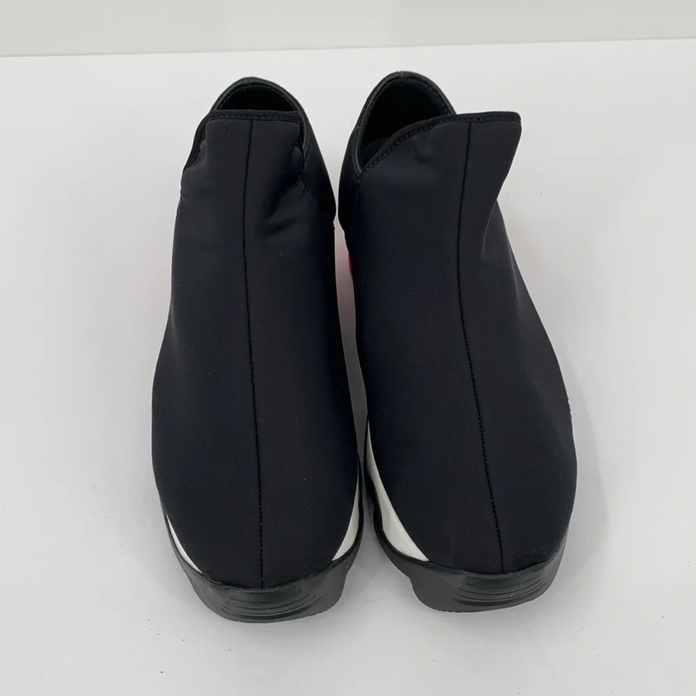 IRI NYC Wes Neoprene slip-on sneaker shoe black red heel comic new 40.5 10 10.5